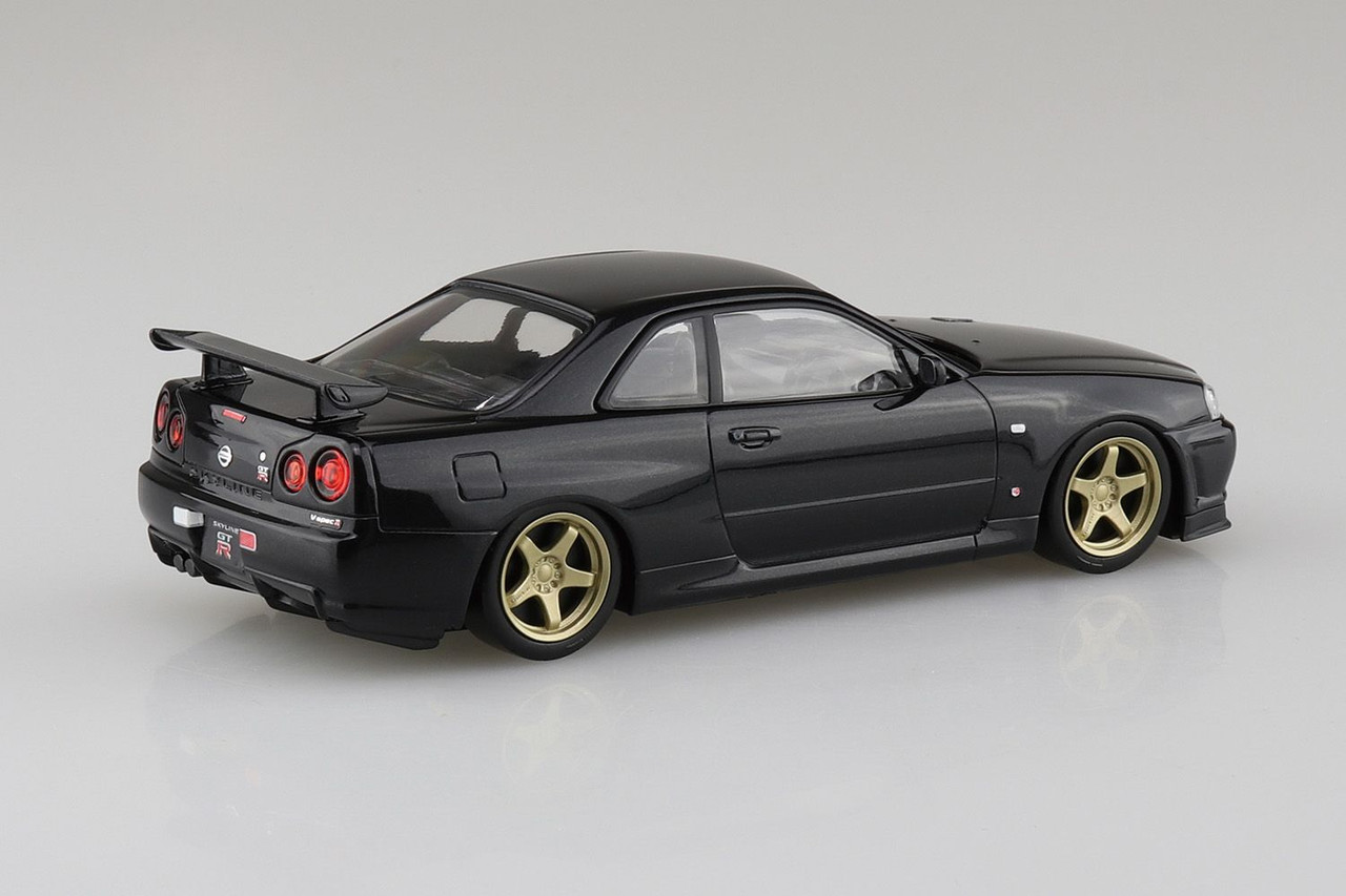 The Snap Kit 1/32 R34 Skyline GT-R Custom Wheel (Black Pearl