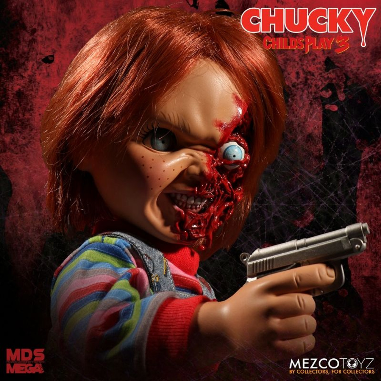 メズコトイズ　CHILD'S PLAY 3 CHUCKY フィギュア MDS Mega Scale Child's Play 3: Talking Pizza Face Chucky