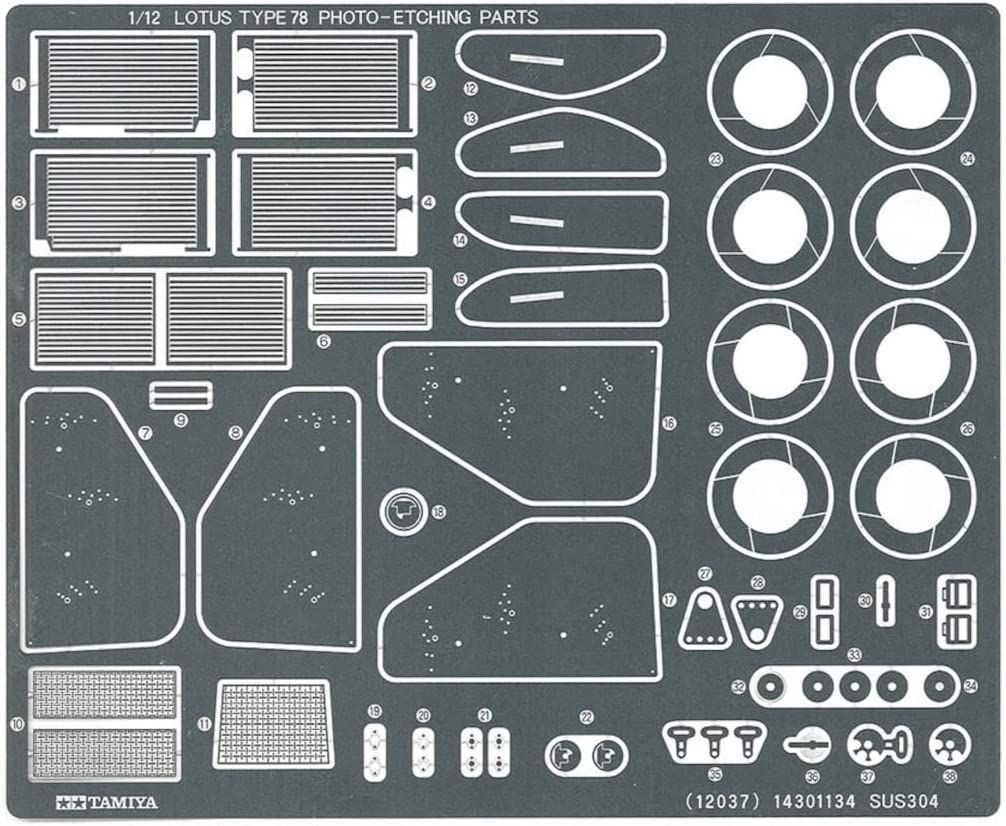 1/12 Lotus Type 78 w/Photo Etched Parts Plastic Model