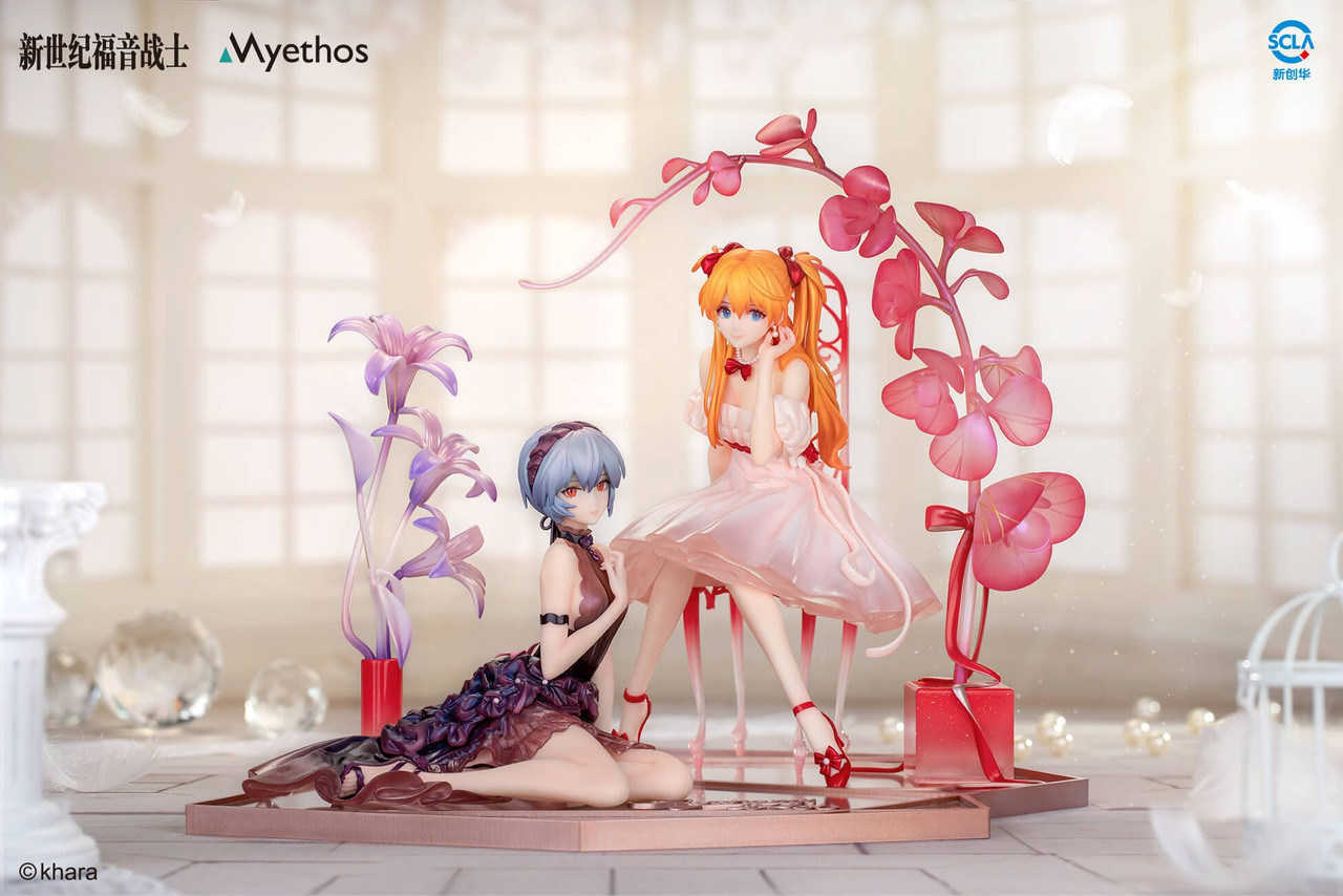 Myethos Rei Ayanami & Asuka Shikinami Langley Whisper of Flower Ver. 1/7  Figure (Evangelion)