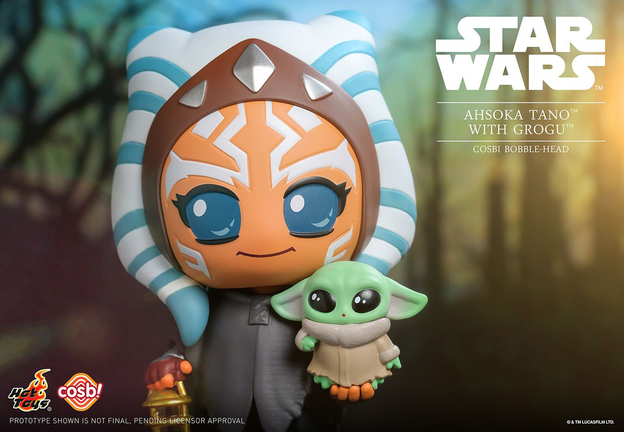 Hot Toys Cosbi Star Wars Collection #016 Ahsoka Tano w/Grogu Japan Original  Package Figure