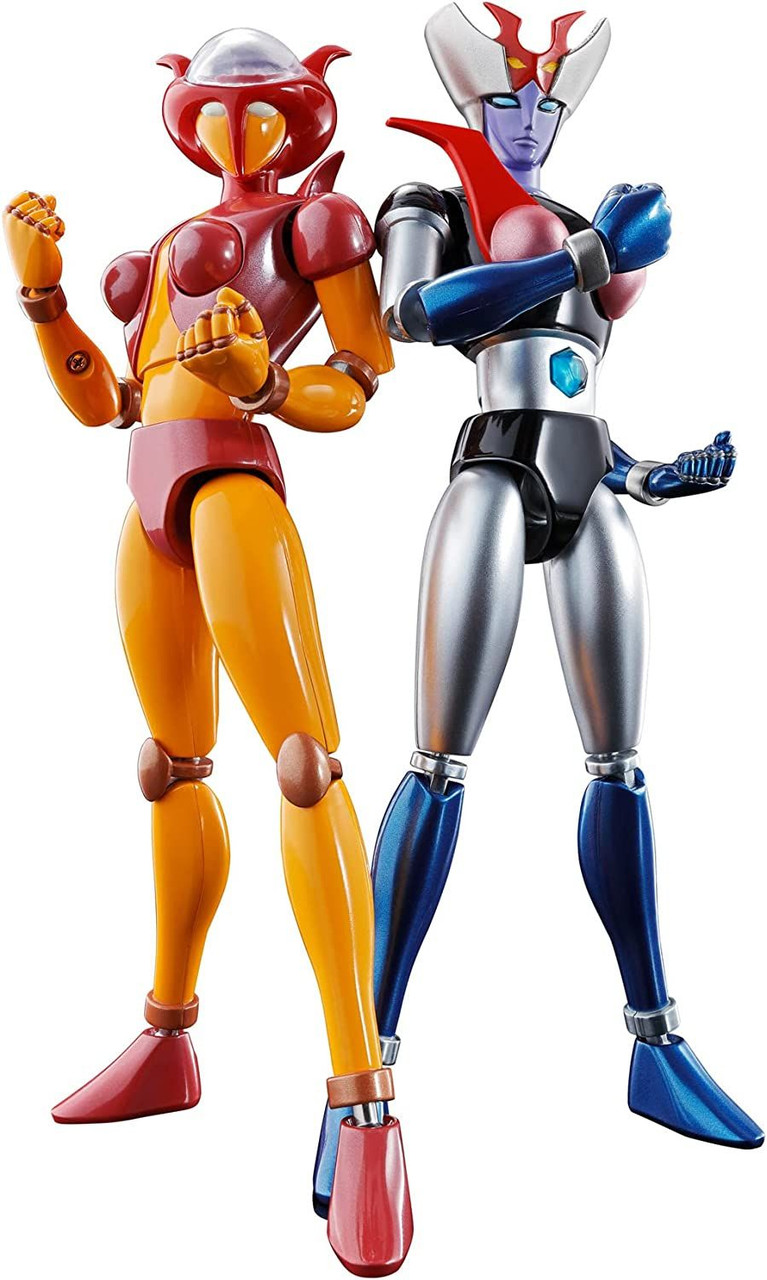 Bandai Soul of Chogokin GX-08R Aphrodite A vs GX-09R Minerva X Figure  (Mazinger Z)