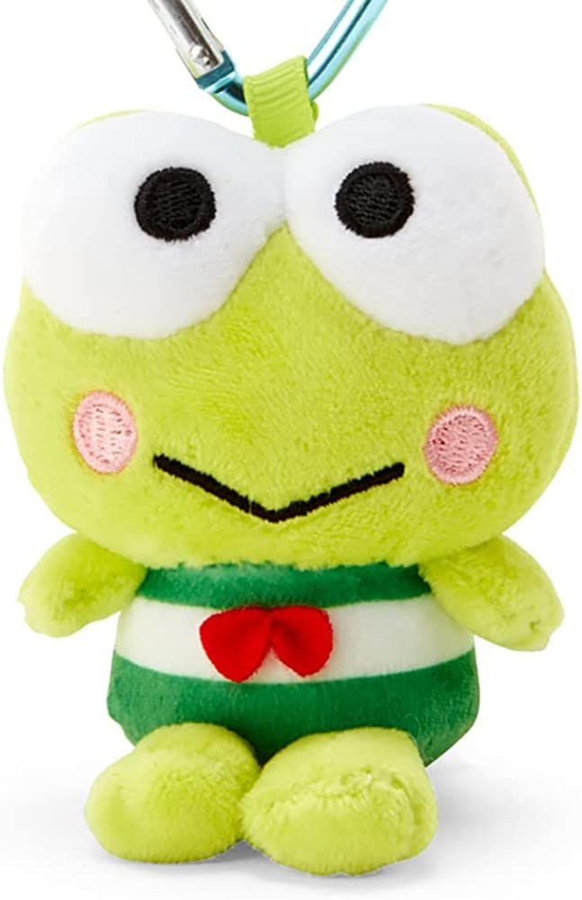 Plush Mascot Holder with Heart Carabiner - KeroKeroKeroppi