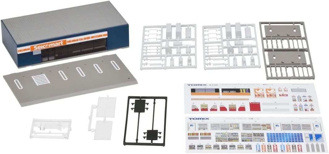 SEINOミニカー 3台、Nゲージサイズ6台、ペーパークラフト付きセット販売。 4236 Convenience Store (Seicomart) (N scale)