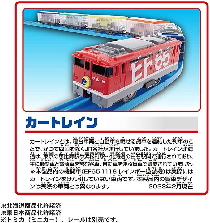 Pla-Rail EF65 Car Train - Let's Go Tomica!