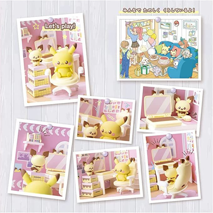 Pokemon Pokepeace House Hobby Room Pichu & Pikachu