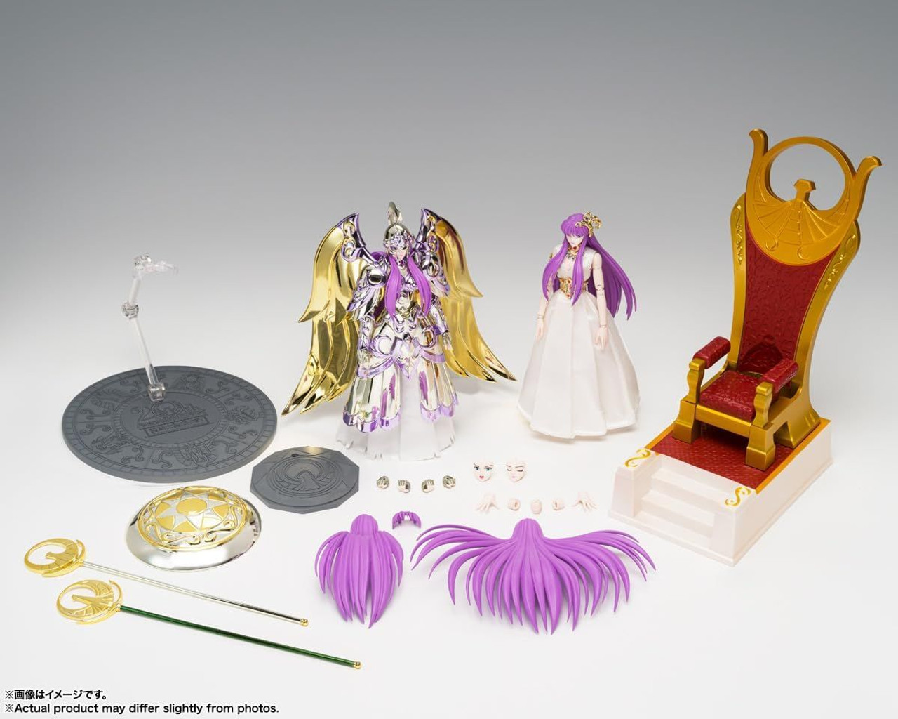 Bandai Saint Seiya Myth Cloth EX Goddess Athena & Saori Kido - Divine Saga  Premium Set - Figure