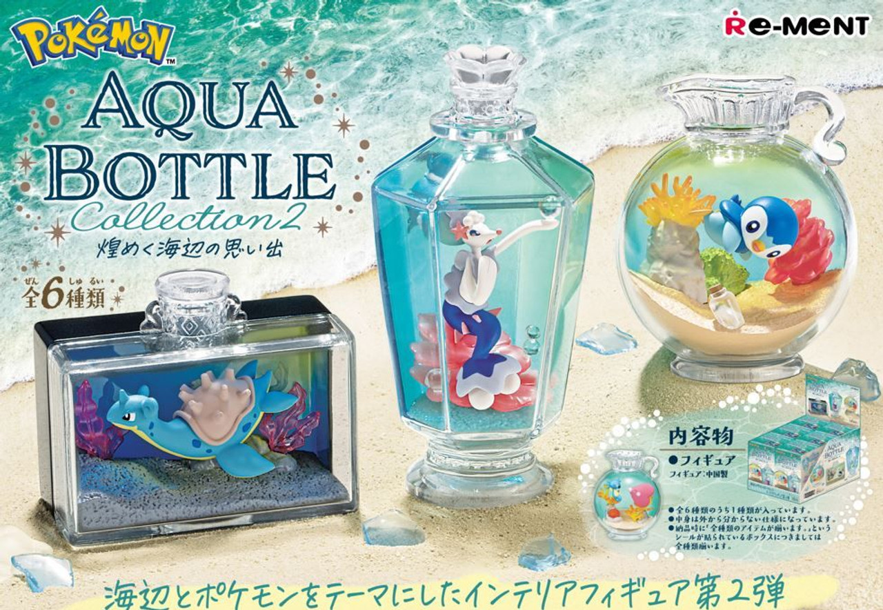 Re-ment Pokemon Aqua Bottle Collection Vol.2 - Memories on the Shiny Shore  - 6pcs Complete Box