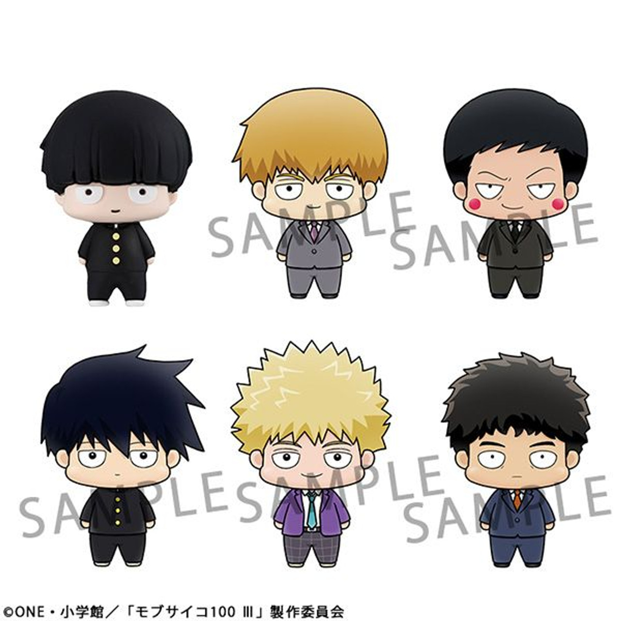 Chokorin Mascot Figure Collection Mob Psycho 100 III 6pcs Complete Box