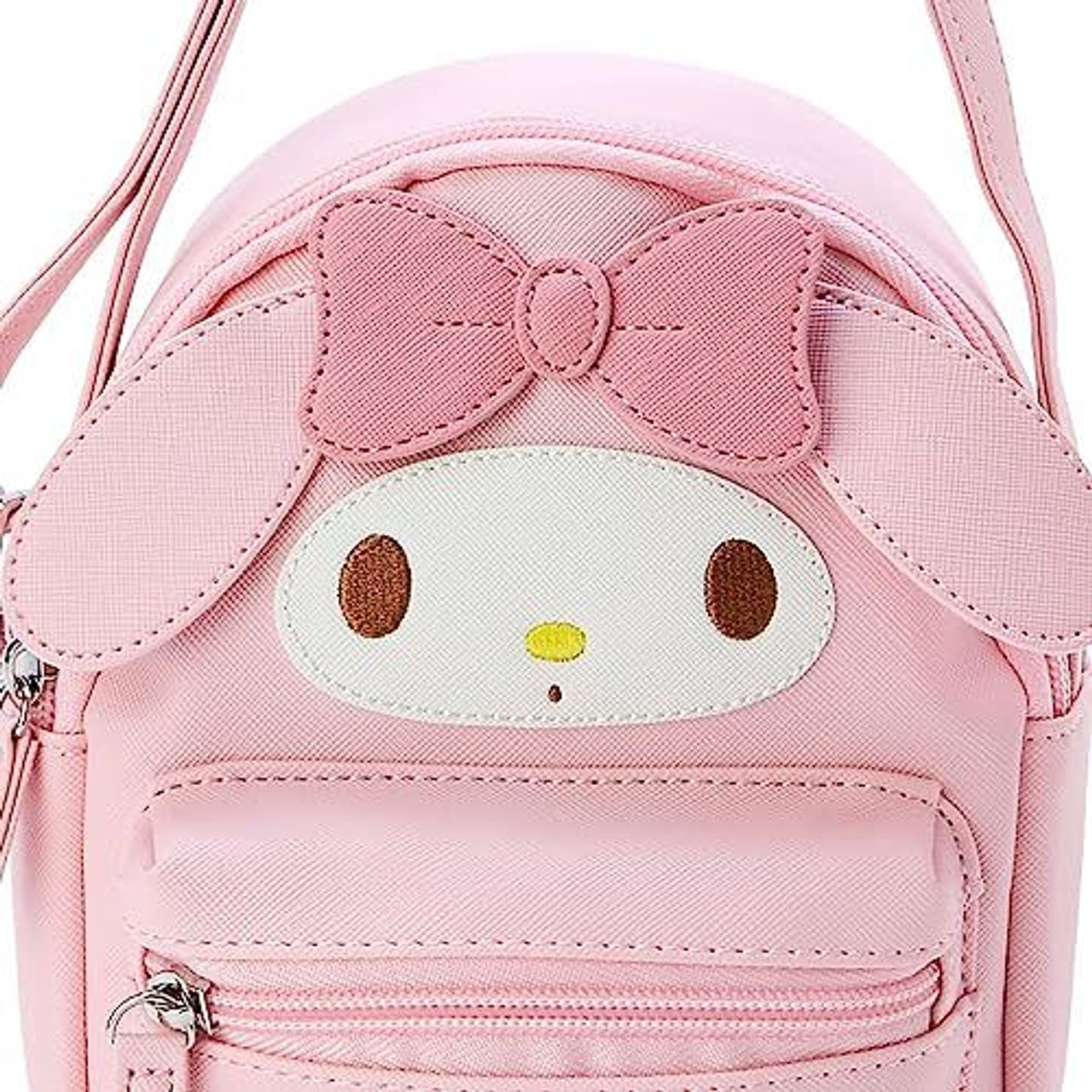 Kuromi Shoulder Bag Face Shape Black Sanrio Japan –