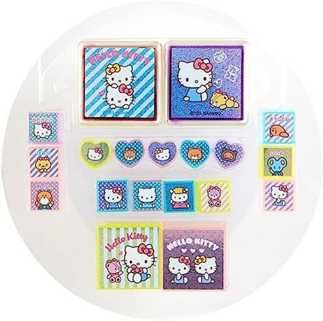 未使用多数 Hello Kitty Girls Stamp 色は4種類2009 Japan