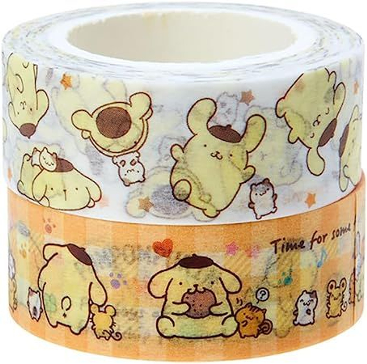 Pom Pom Purin Paper Tape - Set of 2
