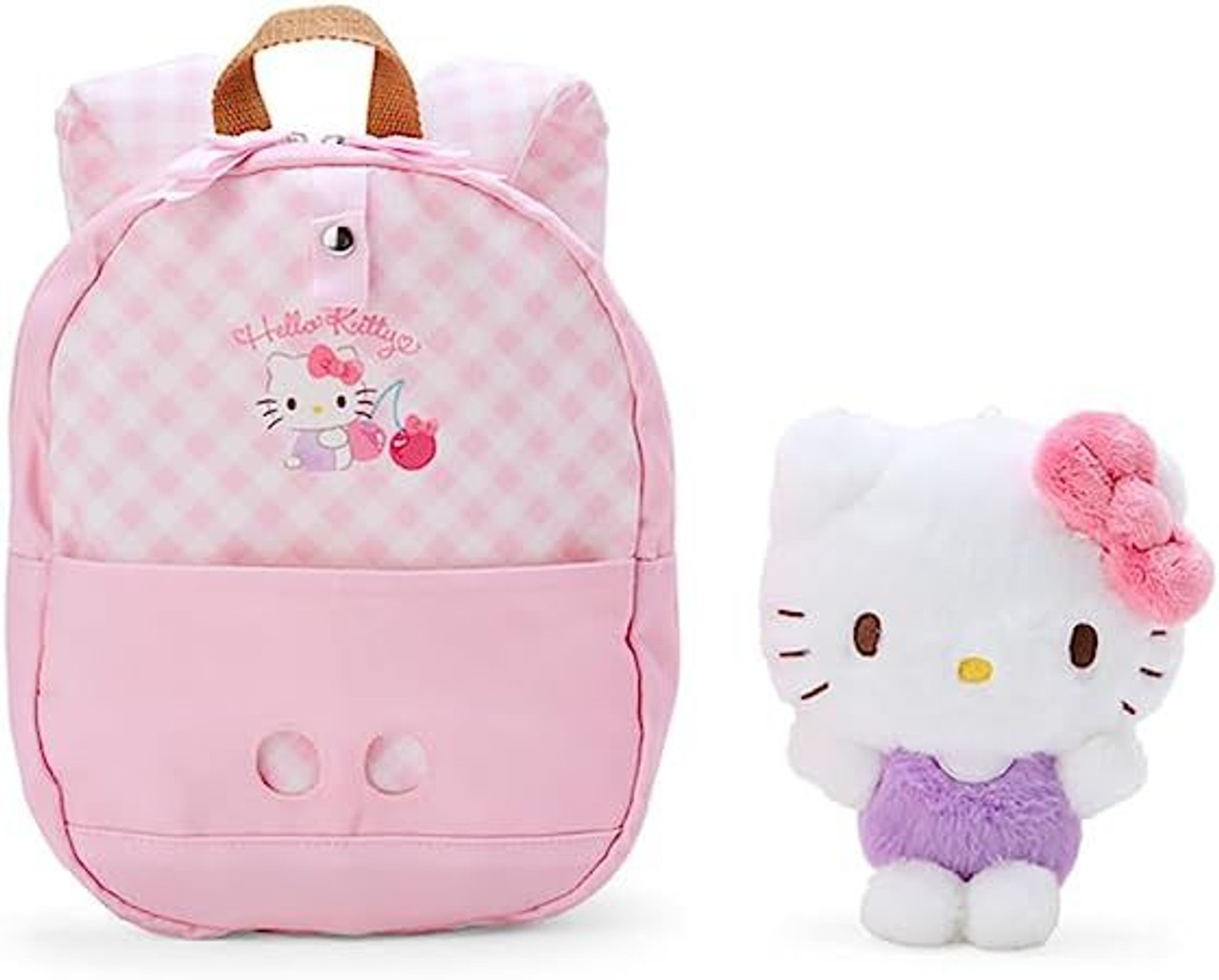 Hello Kitty Sanrio Light Pink Cute School Backpack