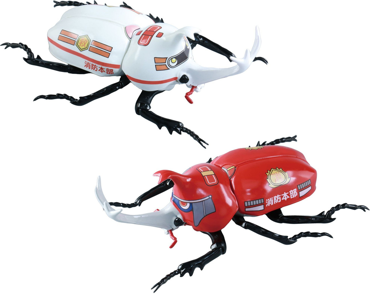 Fire Engine Bug Research Series Beetle Ambulance / Fire Engine Working Car ver. Plastic ...