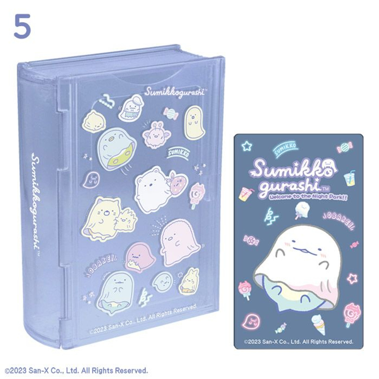 Sumikko Gurashi Clear Pen Case Pencil Pouch Ghost Night Park San-X Jap –