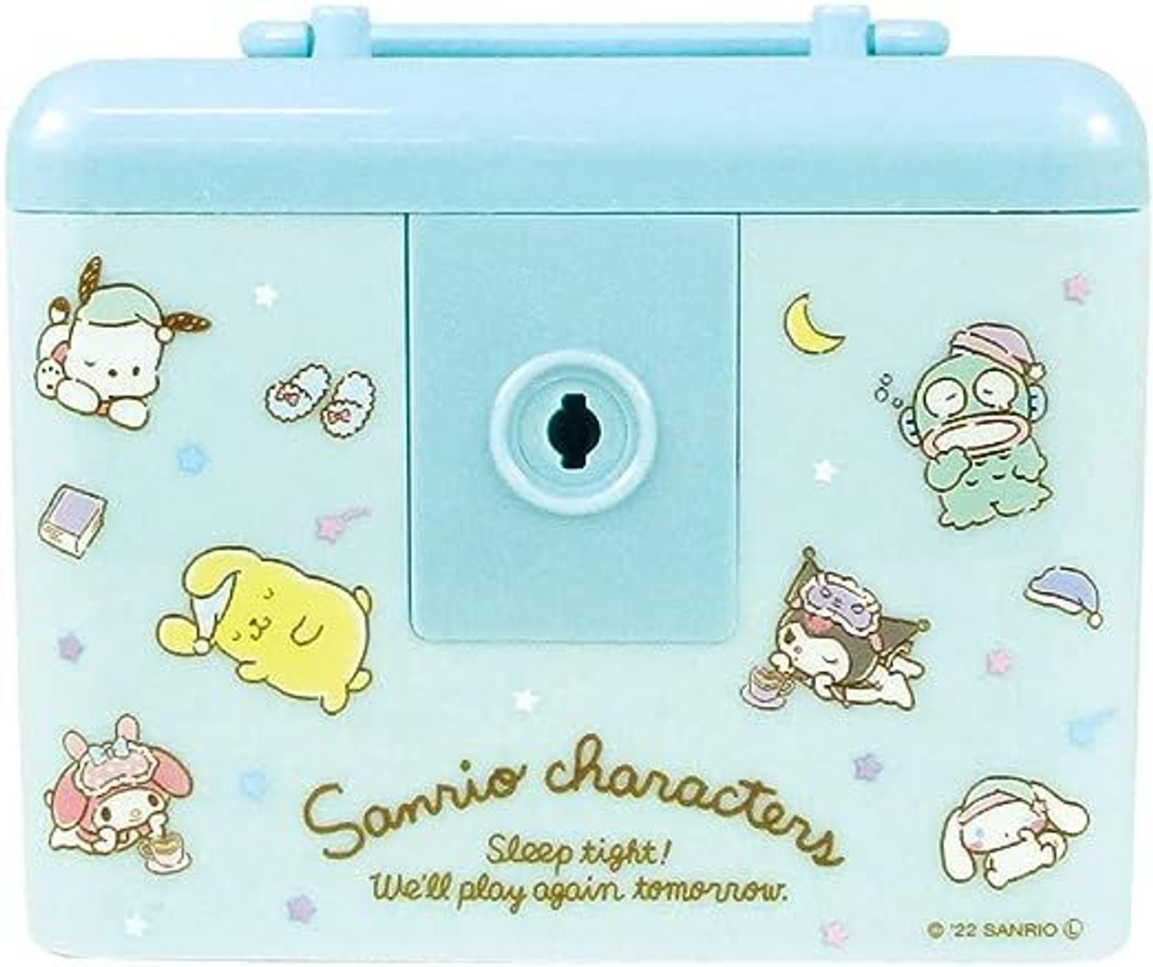 2-Tier Storage Box (with key) - Sanrio Characters Sleepy Time