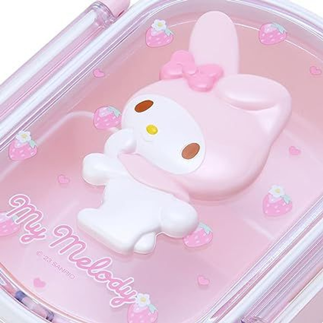 Skater My Melody & Kuromi Oval Lunch Box 360ml As Shown in Figure One Size