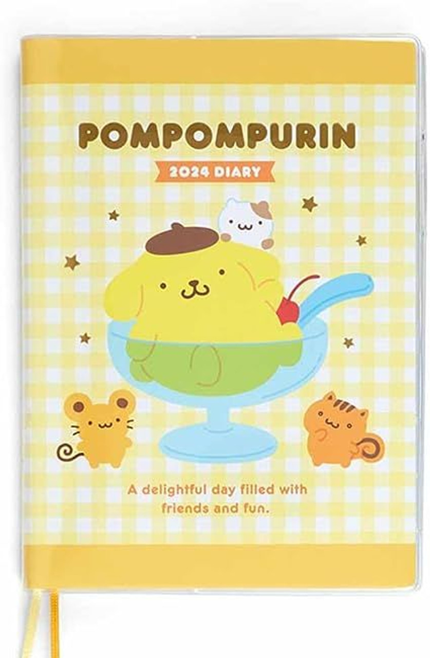 B6 Diary 2024 Schedule Book - Pom Pom Purin