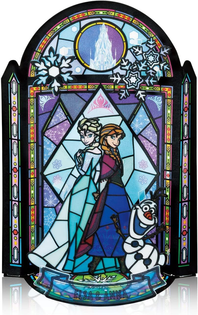 Kumi-tera Stained Glass Craft Kit Anna & Elsa KT-008
