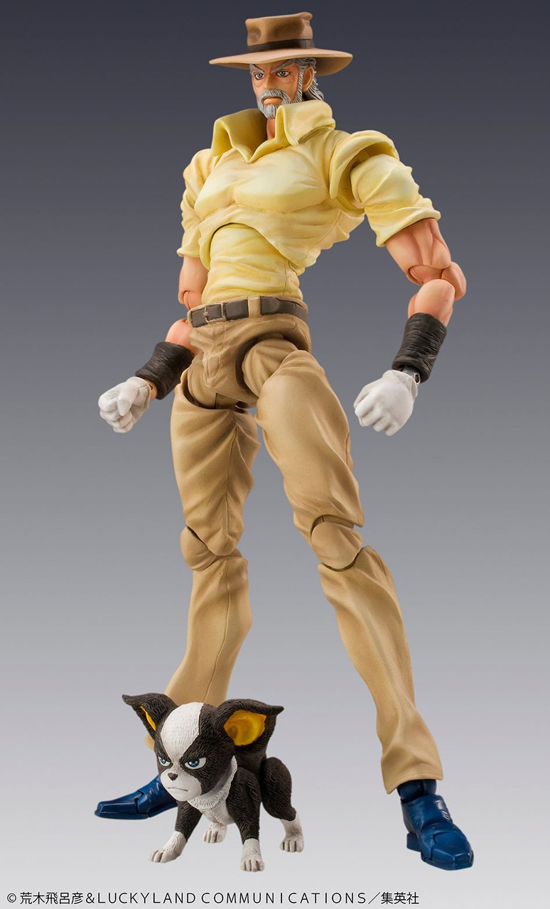 Super Action Statue Joseph Joestar & Iggy Figure (Jojo's Bizarre