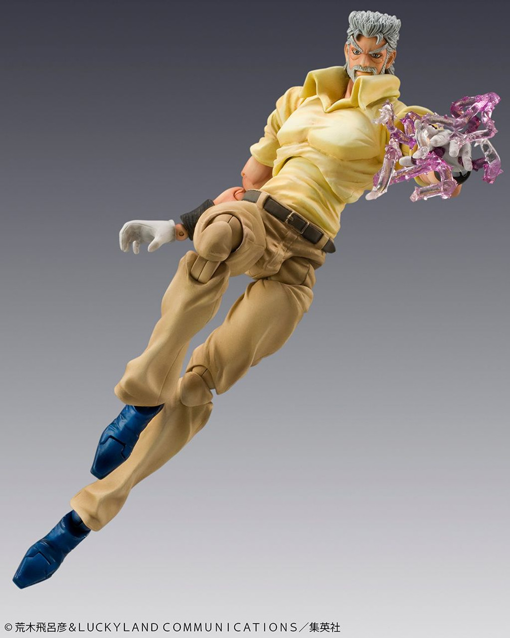 Super Action Statue Joseph Joestar & Iggy Figure (Jojo's Bizarre