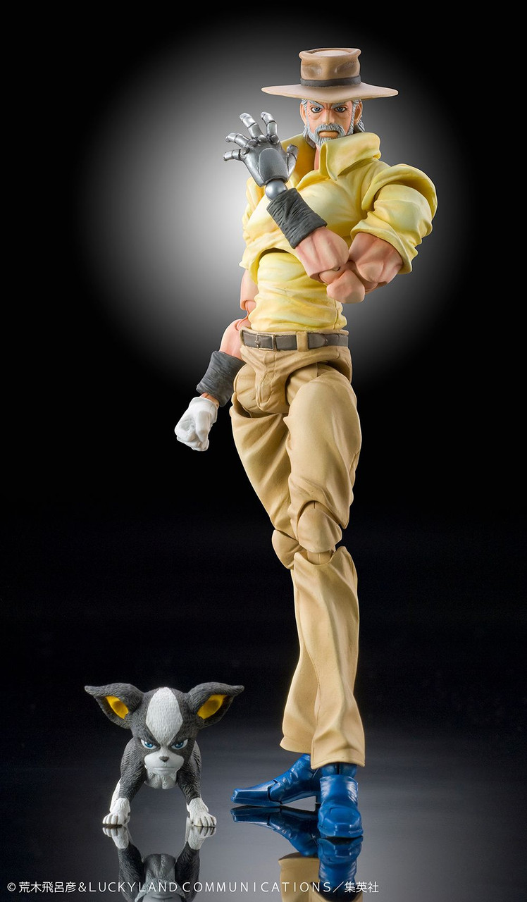 Super Action Statue Joseph Joestar & Iggy Figure (Jojo's Bizarre 