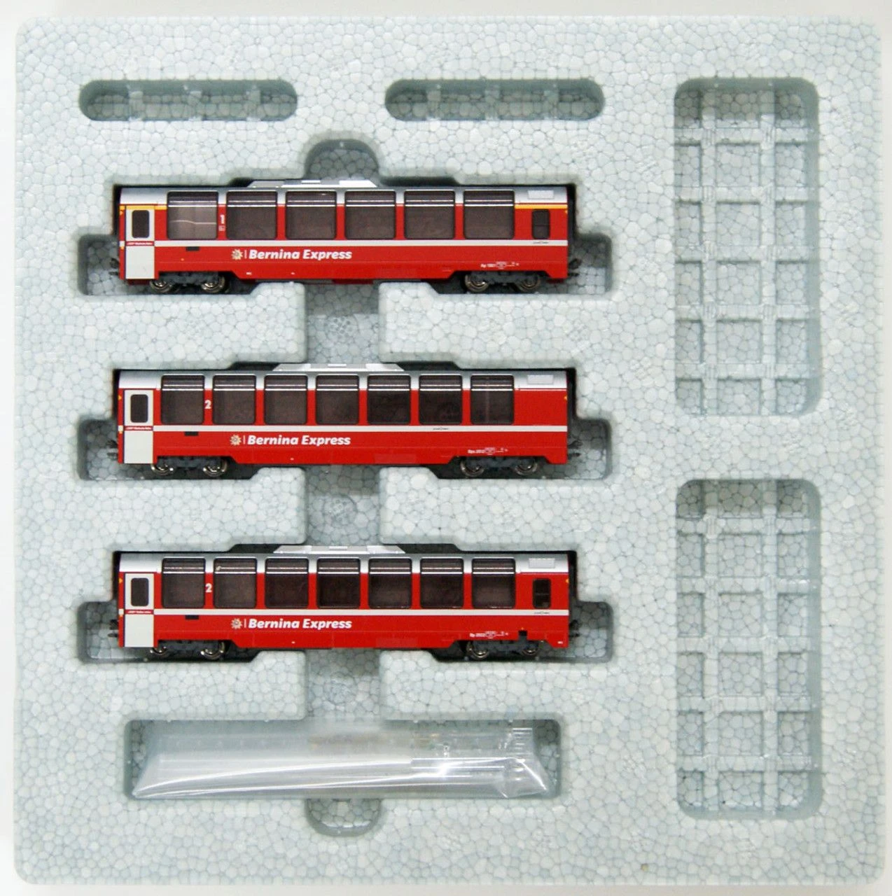 Kato 10-025: Ensemble de démarrage Glacier Express RHB EpVI 3 pièces 1:150 Kato 10-025: Ensemble de démarrage Glacier Express RHB EpVI 3 pièces 1:150