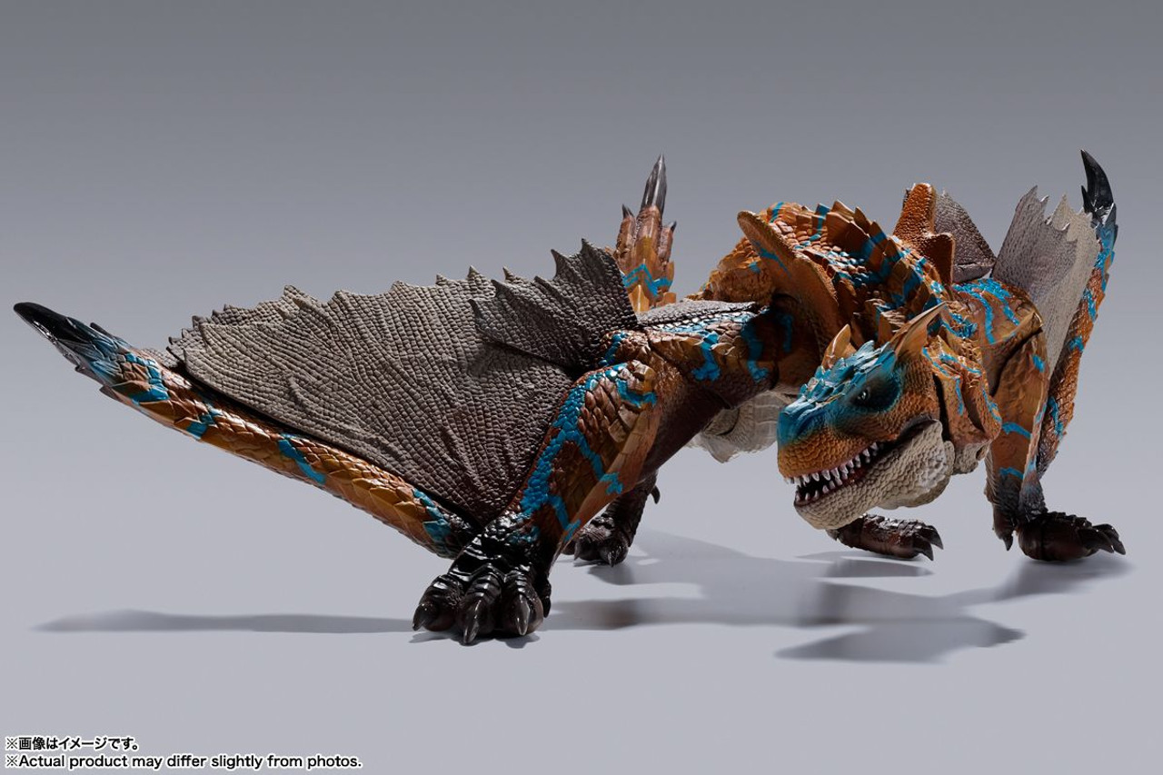 Bandai S.H.MonsterArts Tigrex Figure (Monster Hunter Rise)