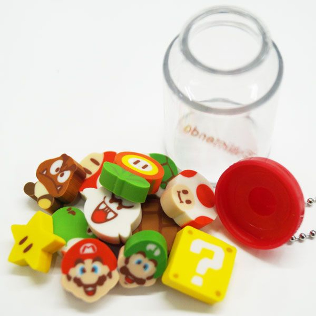 Ensky Super Mario Character Erasers - One Box Set (36 bottles) - Plaza Japan