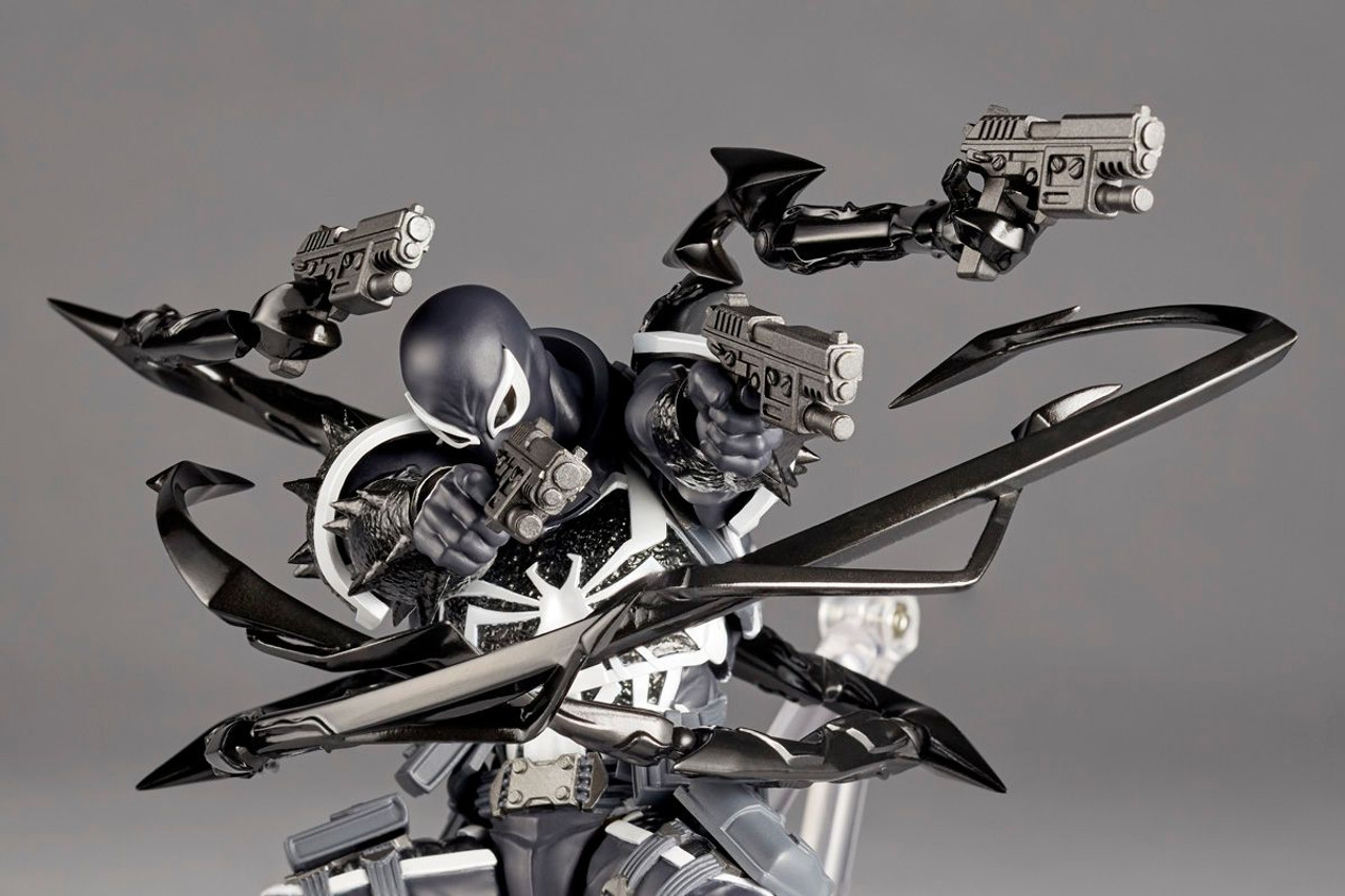 エージェント ベノム Revoltech Amazing Yamaguchi Agent Venom Figure (Marvel)