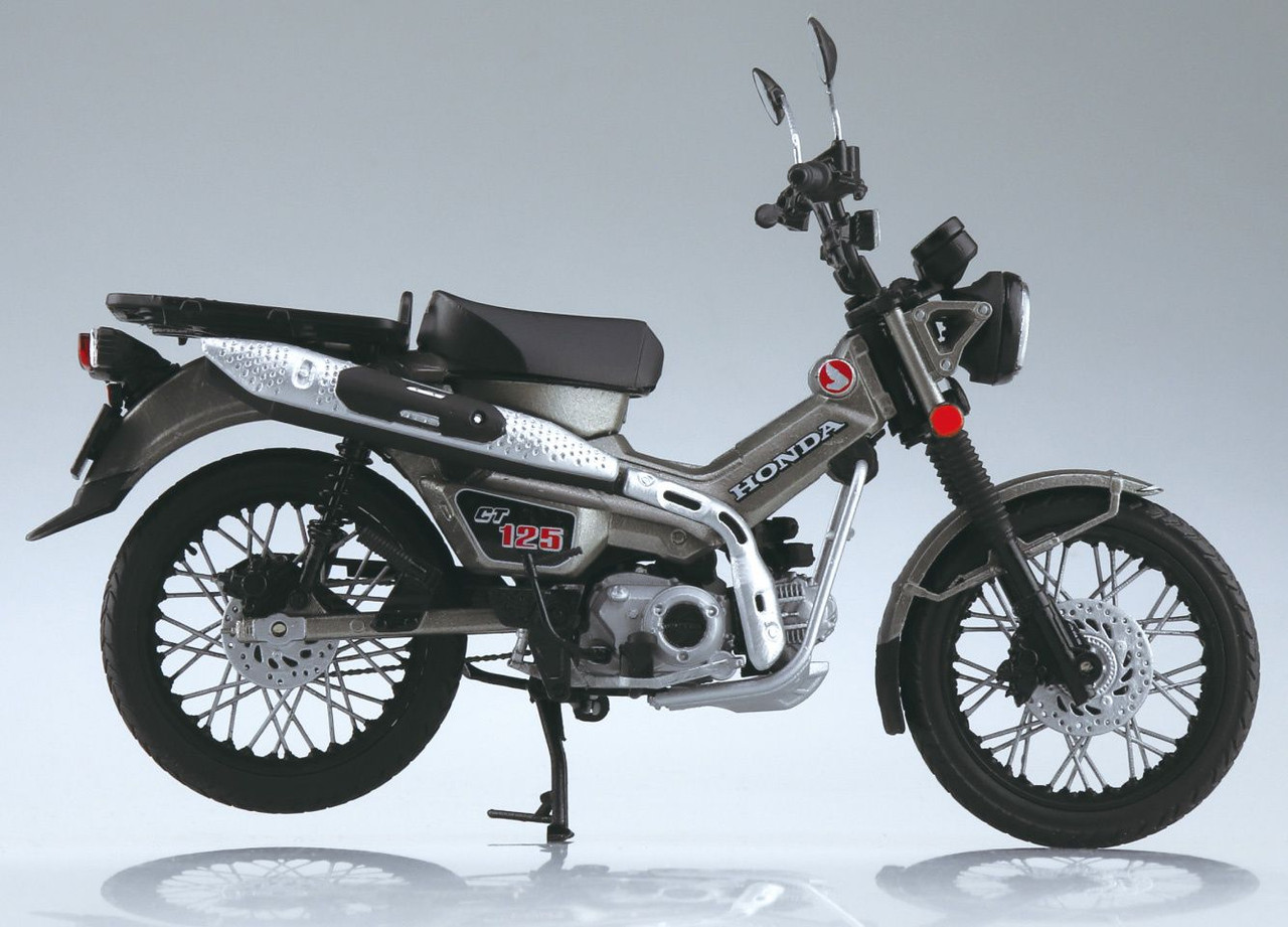 SKYNET 1/12 Honda CT125 Hunter Cub Matte Armored Silver Finished Model