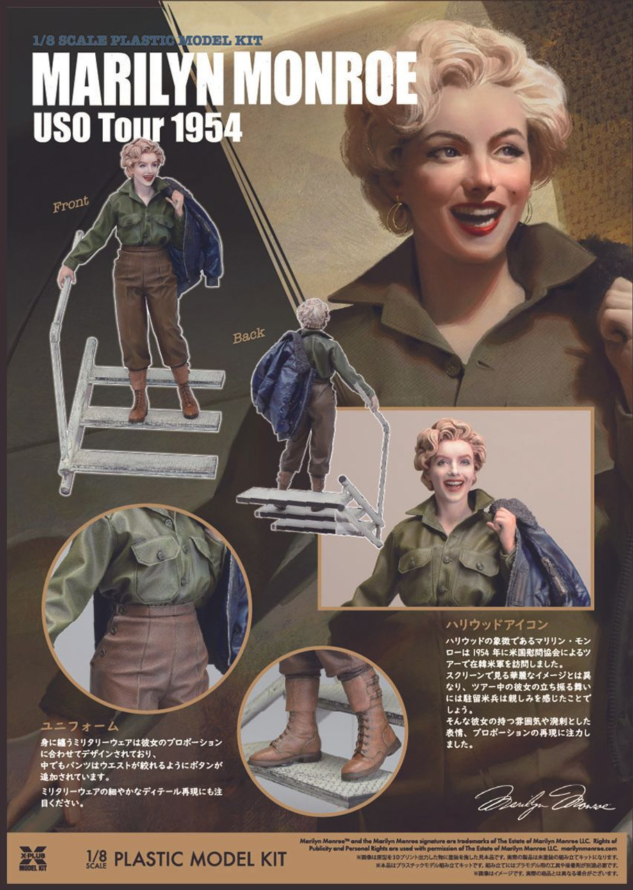 1/8 Marilyn Monroe U.S.O. Tour 1954 Plastic Model Kit