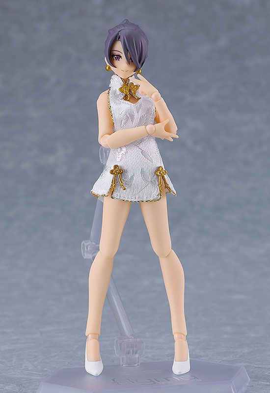 Figma Dress figma Female Body (Mika) with Mini Skirt Chinese Dress Outfit (White ...