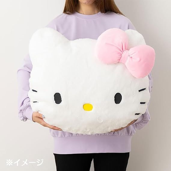 Face Shaped Cushion (Medium) - Hello Kitty
