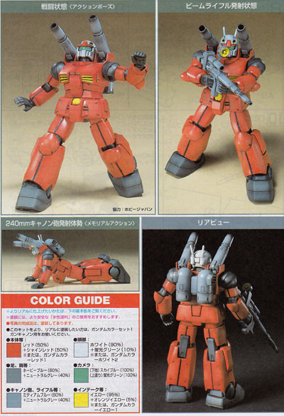 Bandai HGUC 001 GUNDAM RX-77-2 GUNCANNON 1/144 | PlazaJapan