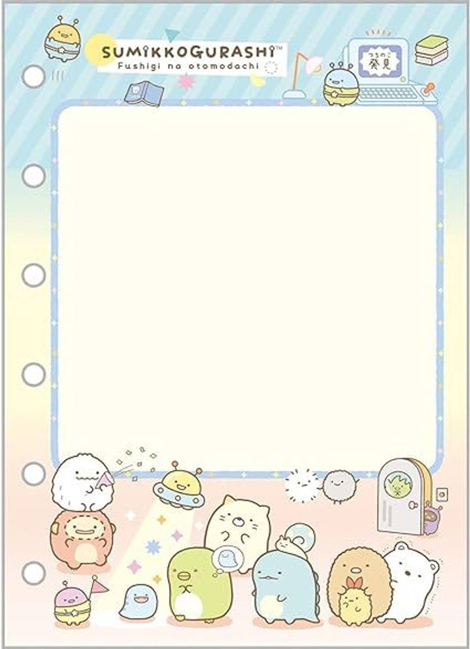 Sumikko Gurashi 6 Hole Decoration Notebook