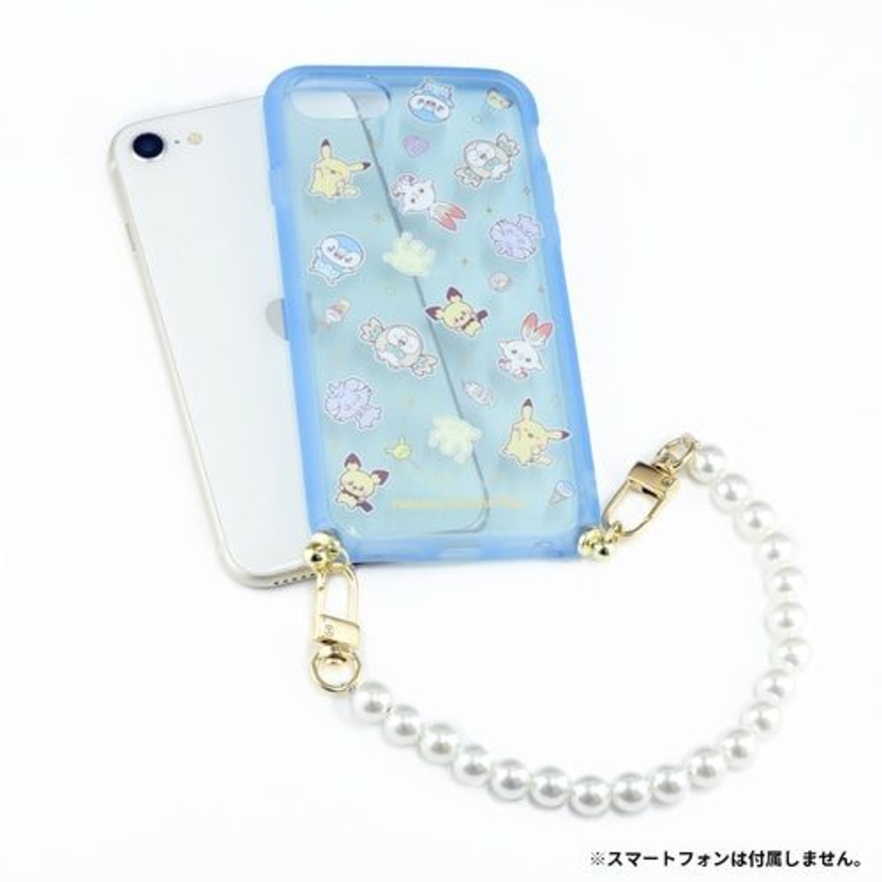 PokePeace IIIIfit Case for iPhone - with (3rd/2nd gen.)/8/7/6s/6 Everybody Pearl Strap SE