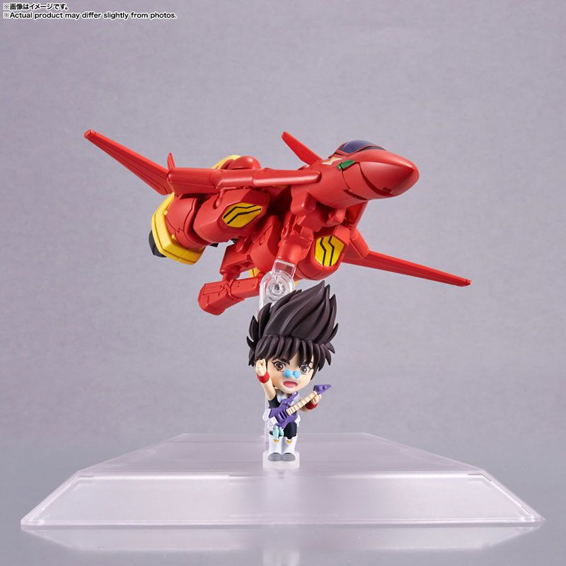 TINY SESSION VF-19 Kai Fire Valkyrie with Nekki Basara (Macross 7)