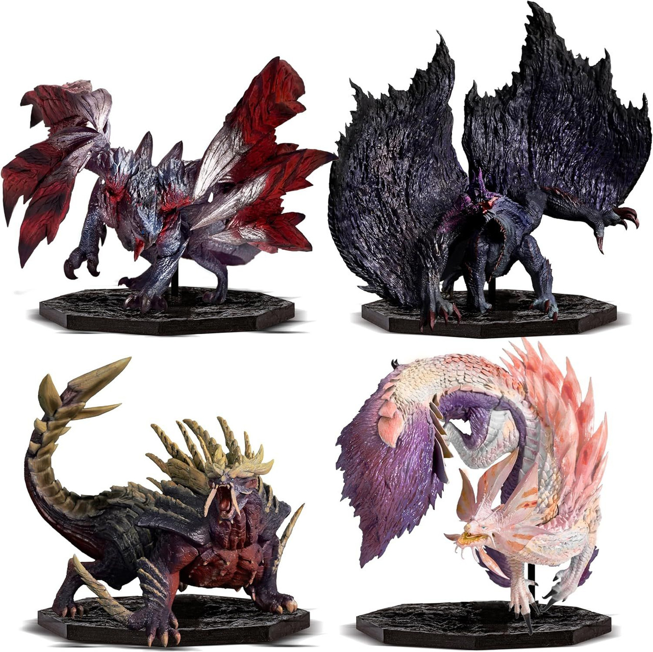 Capcom Figure Builder Cube 4Figure Set Box (Gore Magala / Crimson Glow  Valstrax / Magnamalo / Mizutsune) Figure (Monster Hunter)