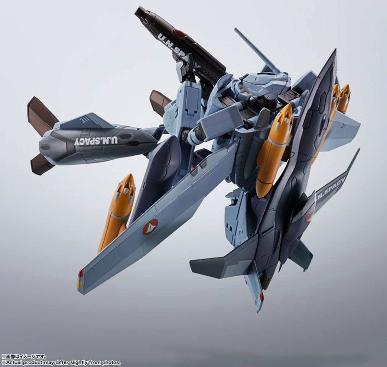 Bandai HI-METAL R VF-0A Phoenix (Shin Kudo Model) + QF-2200D-B Ghost Figure  (Macross Zero)