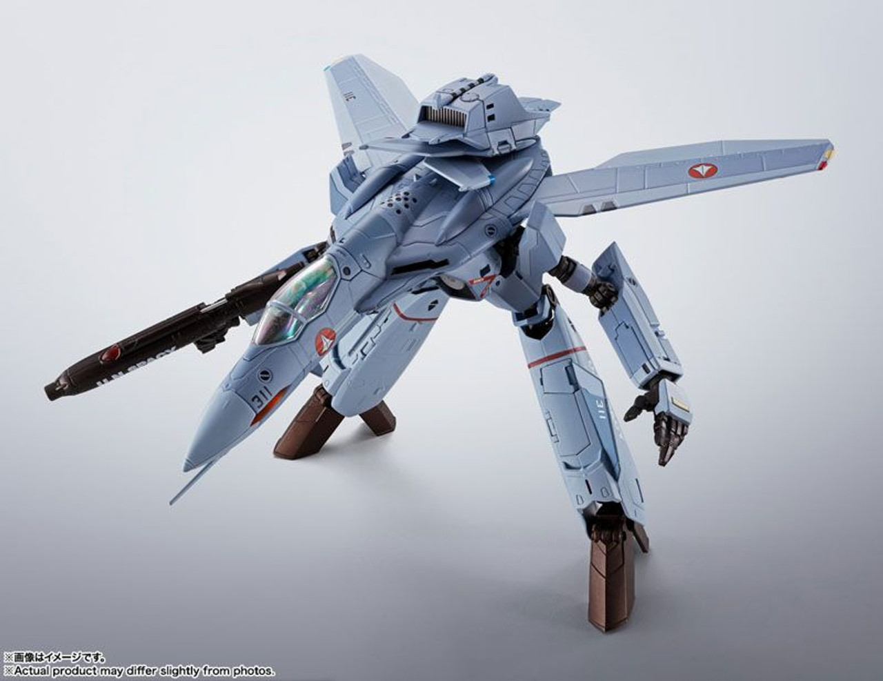 Bandai HI-METAL R VF-0A Phoenix (Shin Kudo Model) + QF-2200D-B Ghost Figure  (Macross Zero)