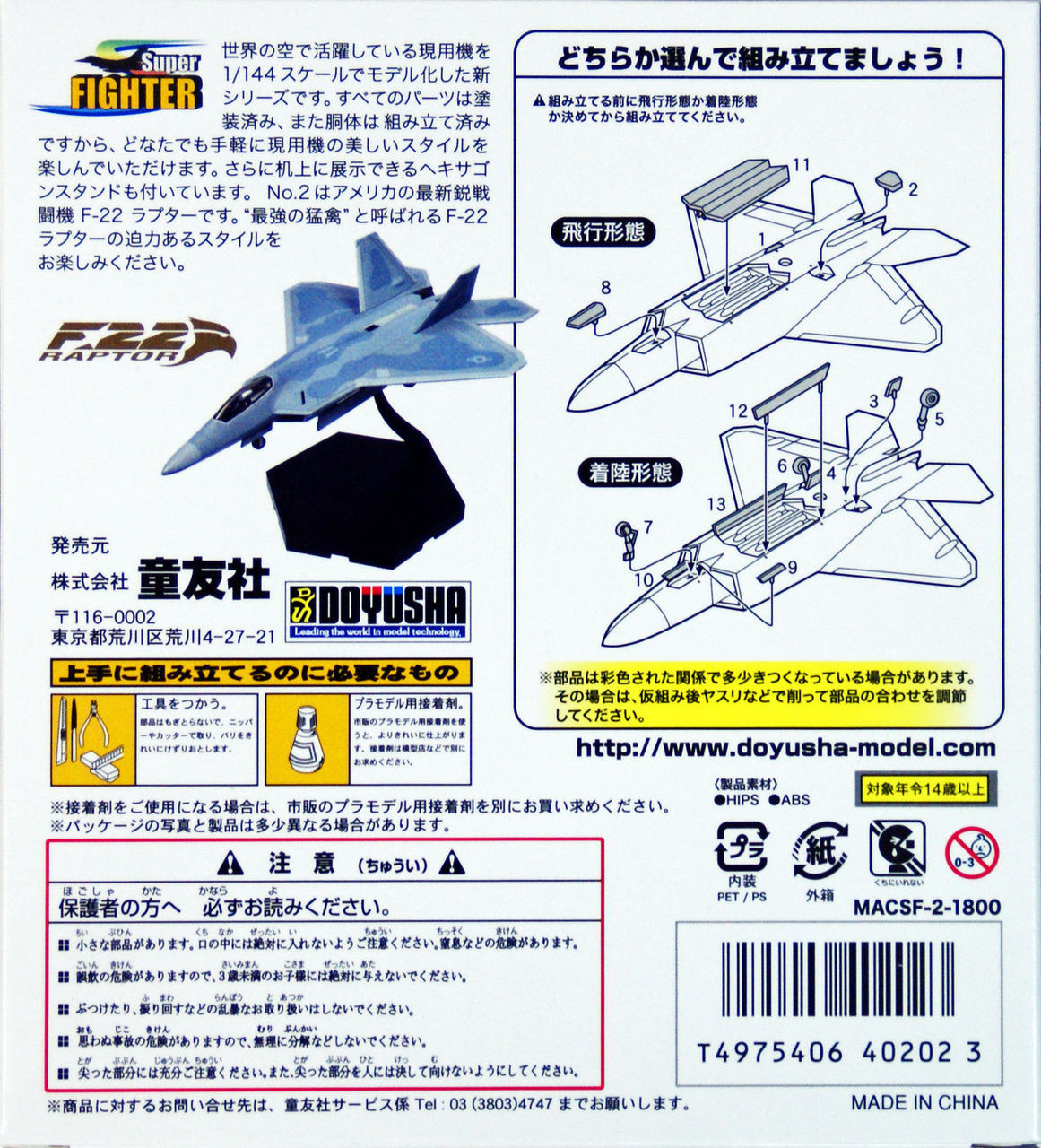 Doyusha Super Fighter Raptor 1/144 Finished | PlazaJapan