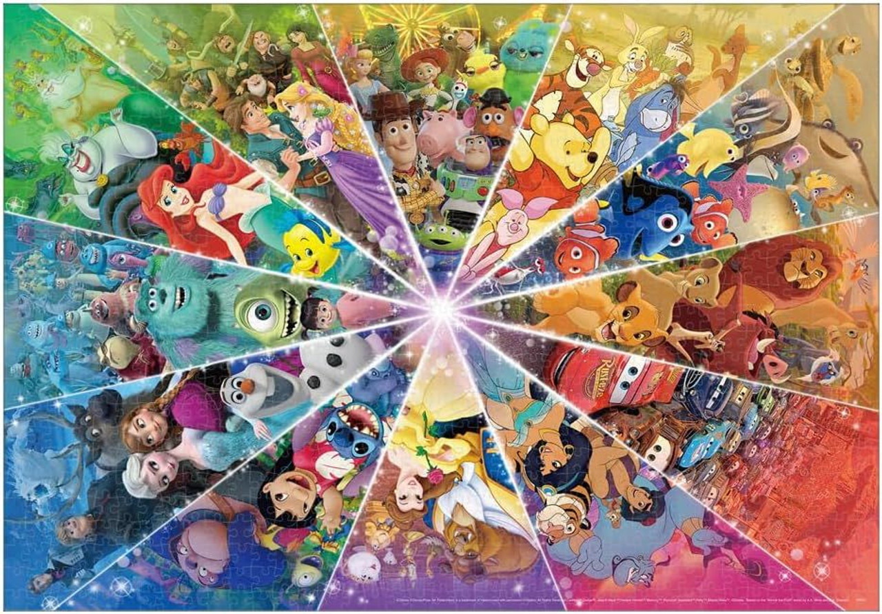Disney Pixar Popping Out All Characters 1000 piece Puzzle Tenyo JAPAN ‎D-077