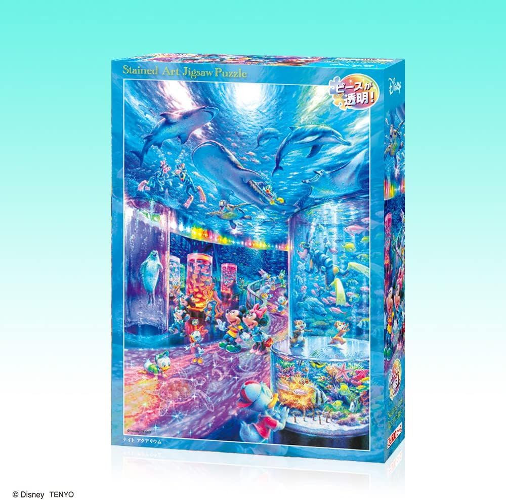 Jigsaw Puzzle Disney Night Aquarium (Stained Art) (500 Pieces)