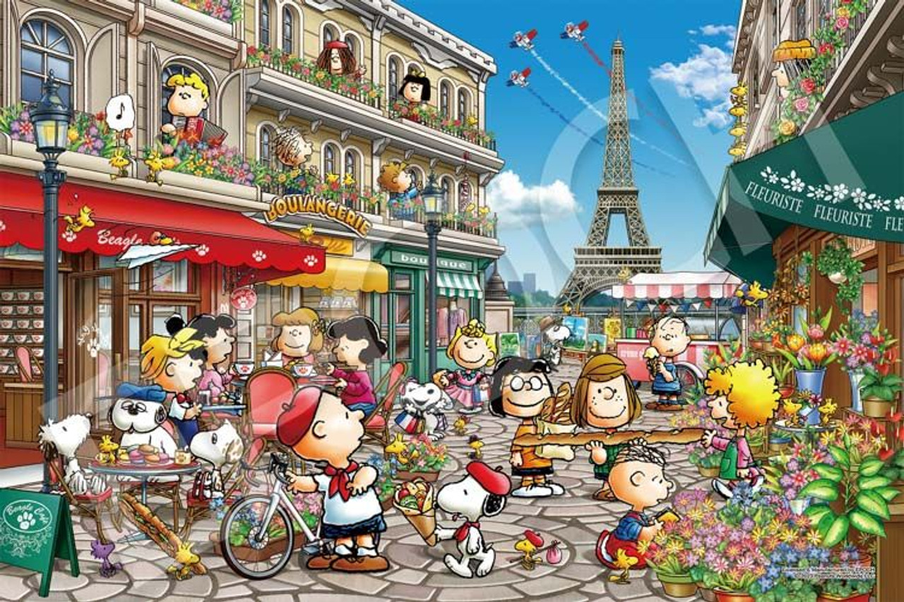 Jigsaw Puzzle Snoopy In Paris (1000 Pieces)