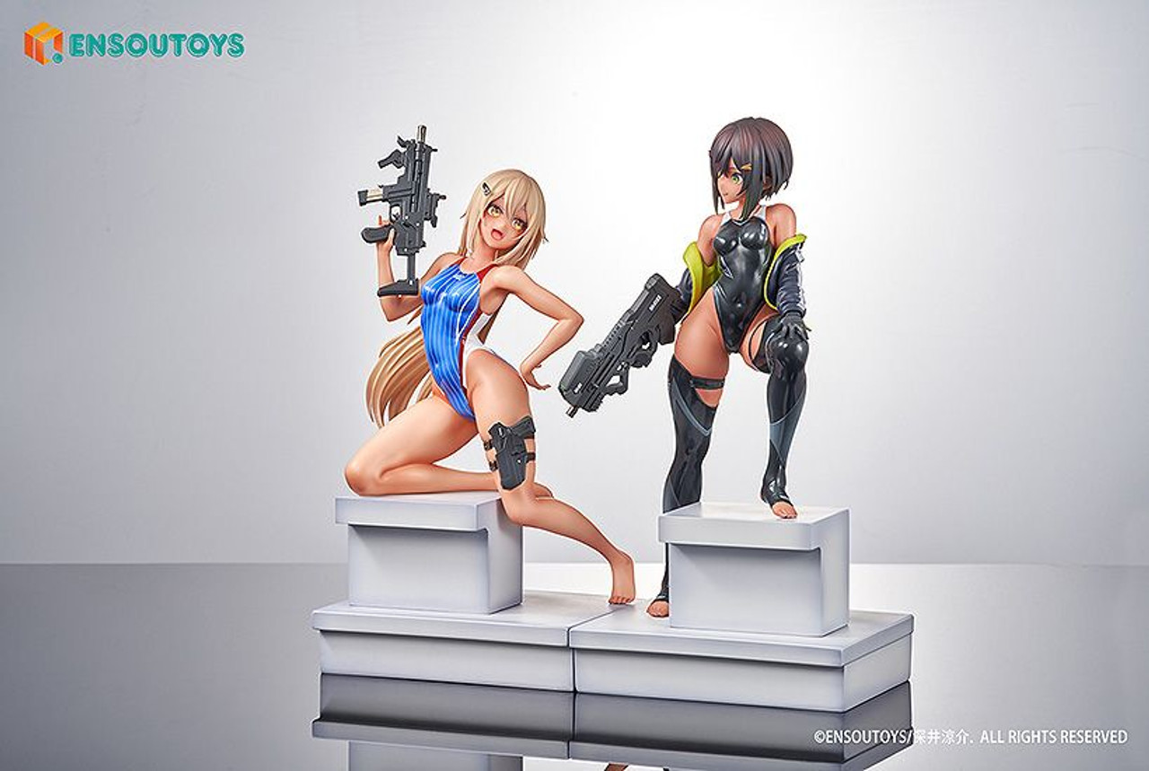 ENSOUTOYS ARMS NOTE Swim Team Bucho-chan and Kohai-chan Set 1/7 Figure  (Ryosuke Fukai Original Character)