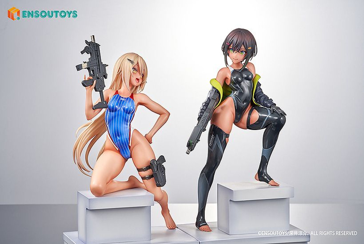 ENSOUTOYS ARMS NOTE Swim Team Bucho-chan and Kohai-chan Set 1/7 Figure  (Ryosuke Fukai Original Character)