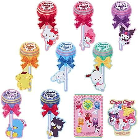 Shiri Rappers Sanrio Sticker Set (Chupa Chups Collaboration)