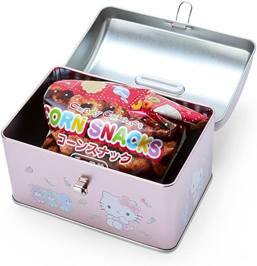 Candy Lockbox Sanrio Lockbox Bank with Corn Snacks Hello Kitty