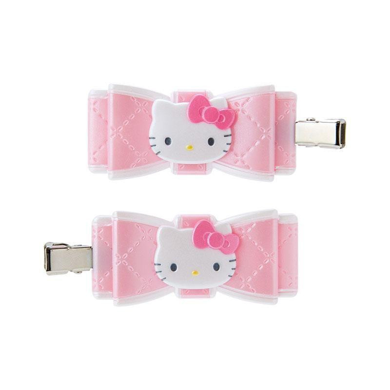 Hello Kitty Ribbin Sanrio Hair Clip Hello Kitty (Quilt Ribbon)